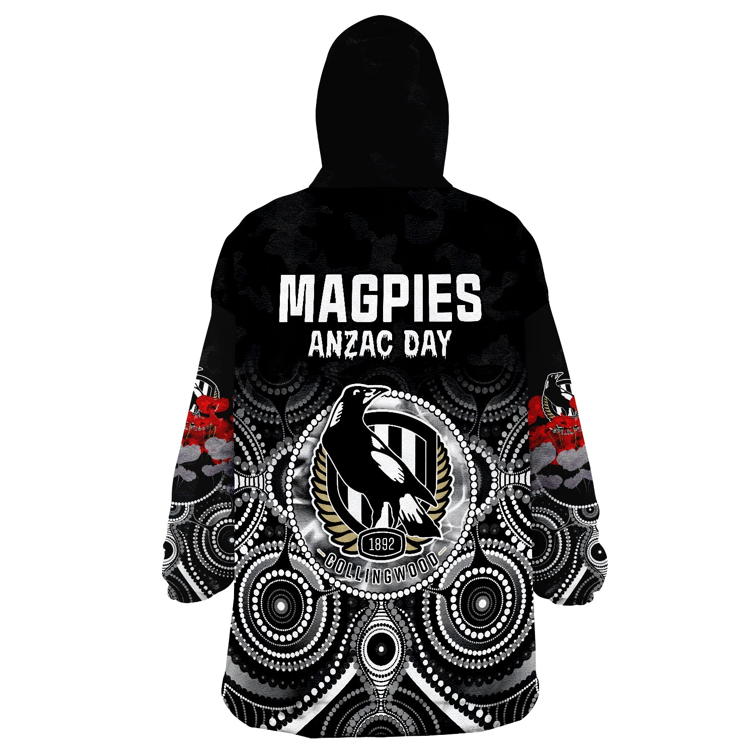 magpies-anzac-2022-collingwood-football-aboriginal-poppy-flowers-wearable-blanket-hoodie