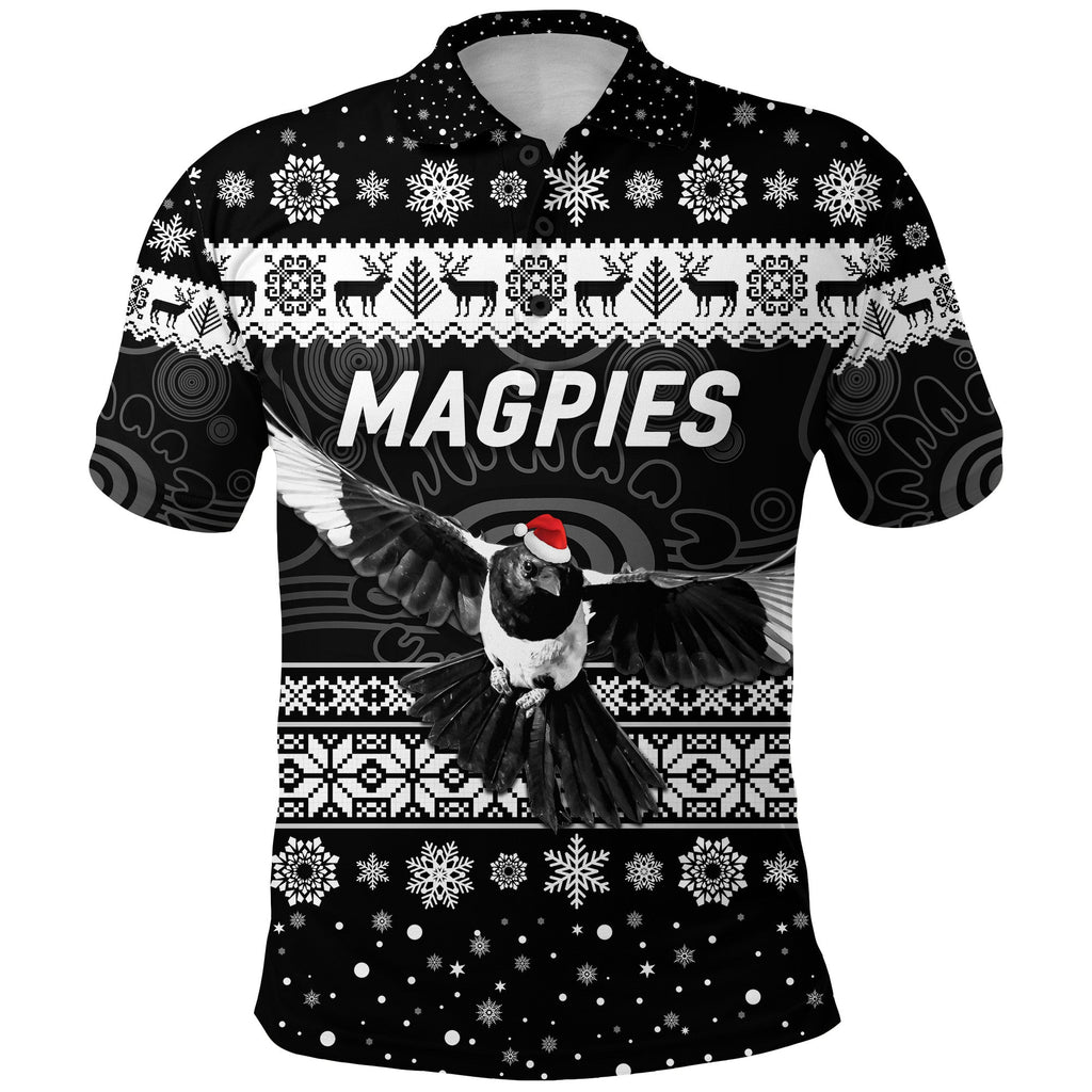 custom-personalised-collingwood-magpies-polo-shirt-christmas-simple-style