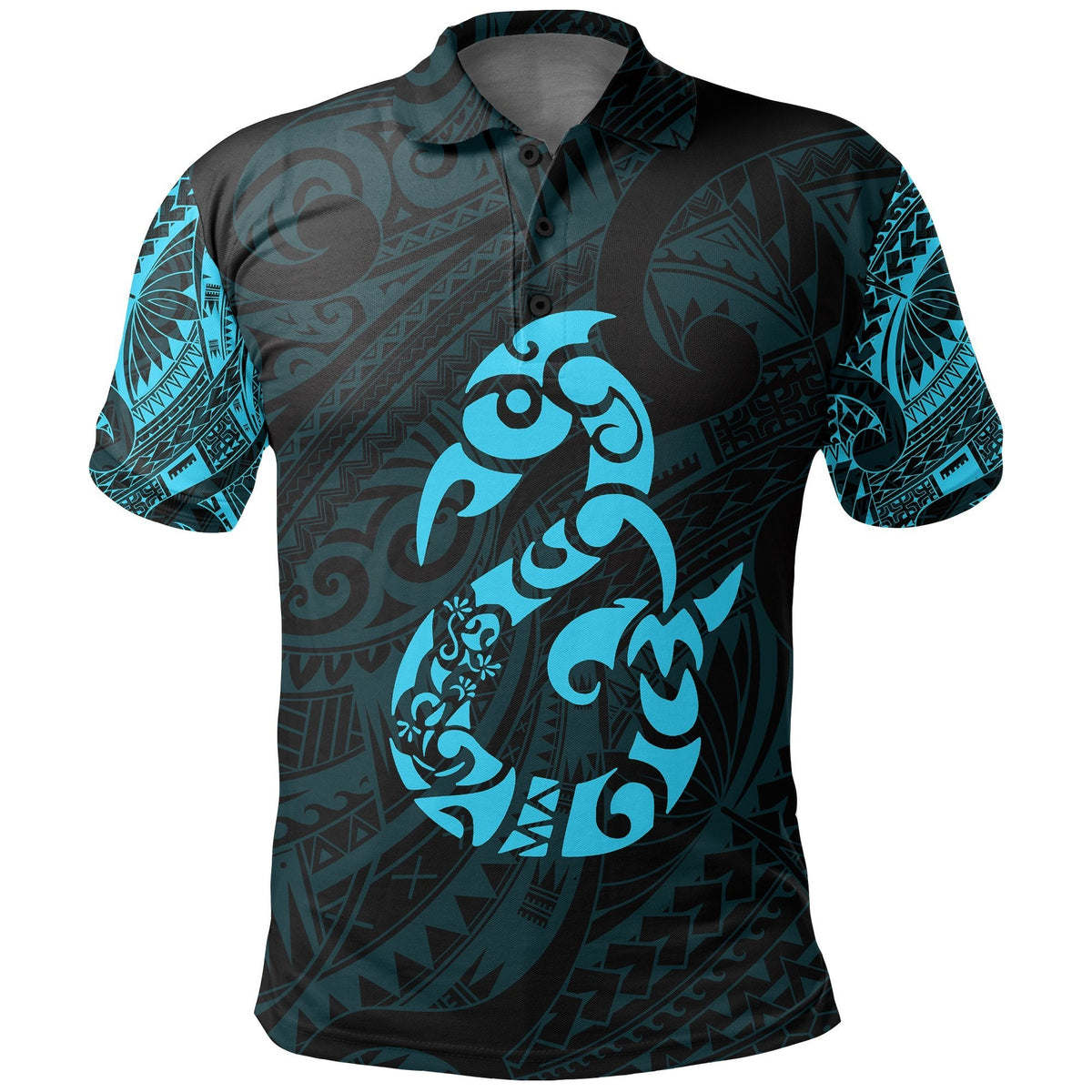 manaia-maori-tattoo-polo-shirt-blue