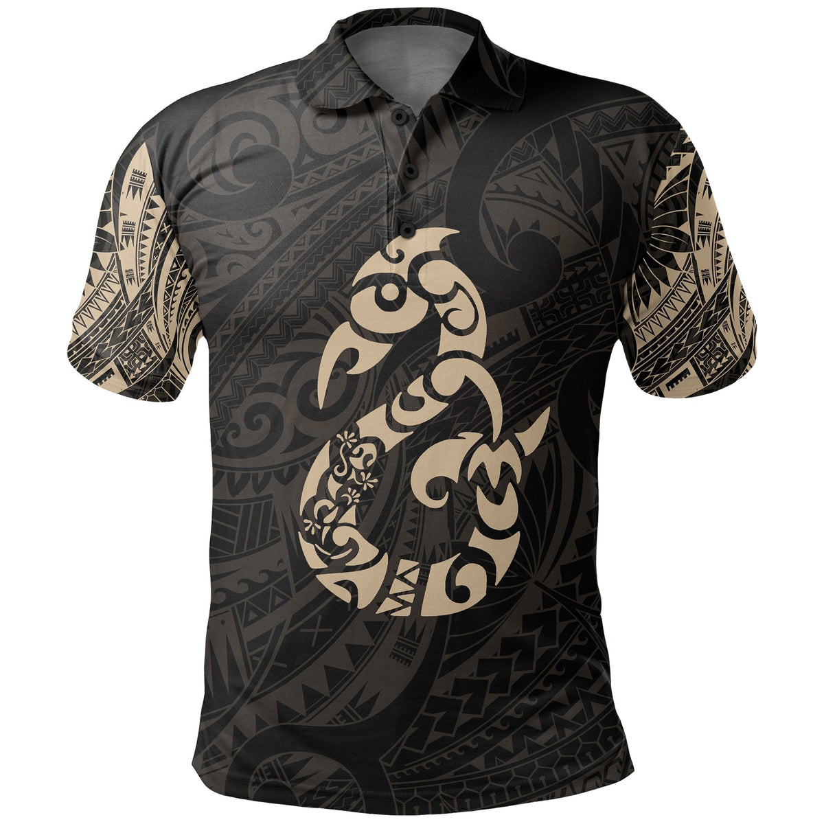 manaia-maori-tattoo-polo-shirt-gold