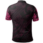 manaia-maori-tattoo-polo-shirt-pink