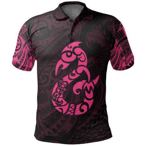 manaia-maori-tattoo-polo-shirt-pink