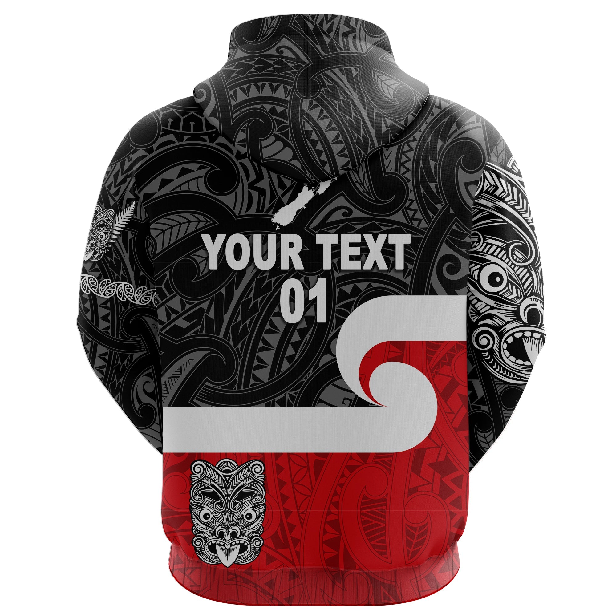 custom-personalised-maori-aotearoa-haka-hoodie-new-zealand-simple-custom-text-and-number