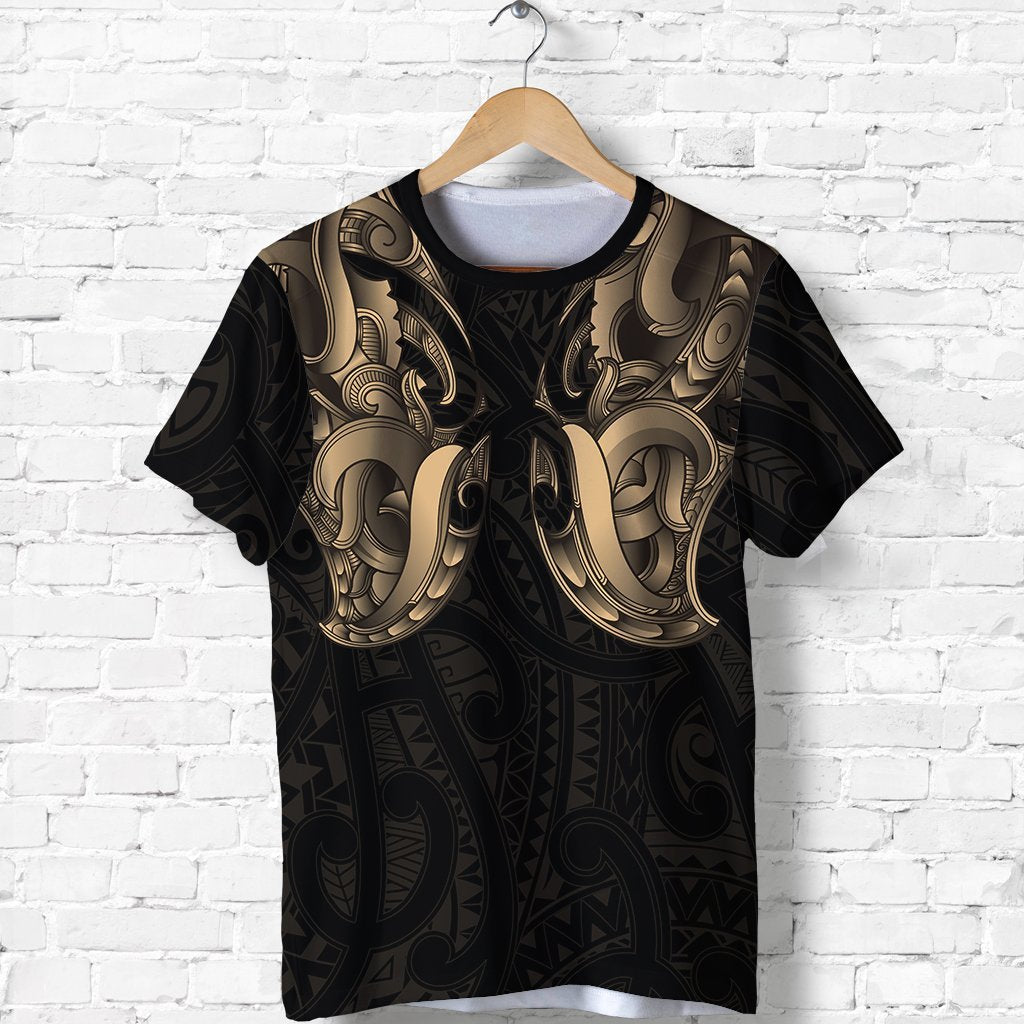 maori-ta-moko-t-shirt-new-zealand-gold