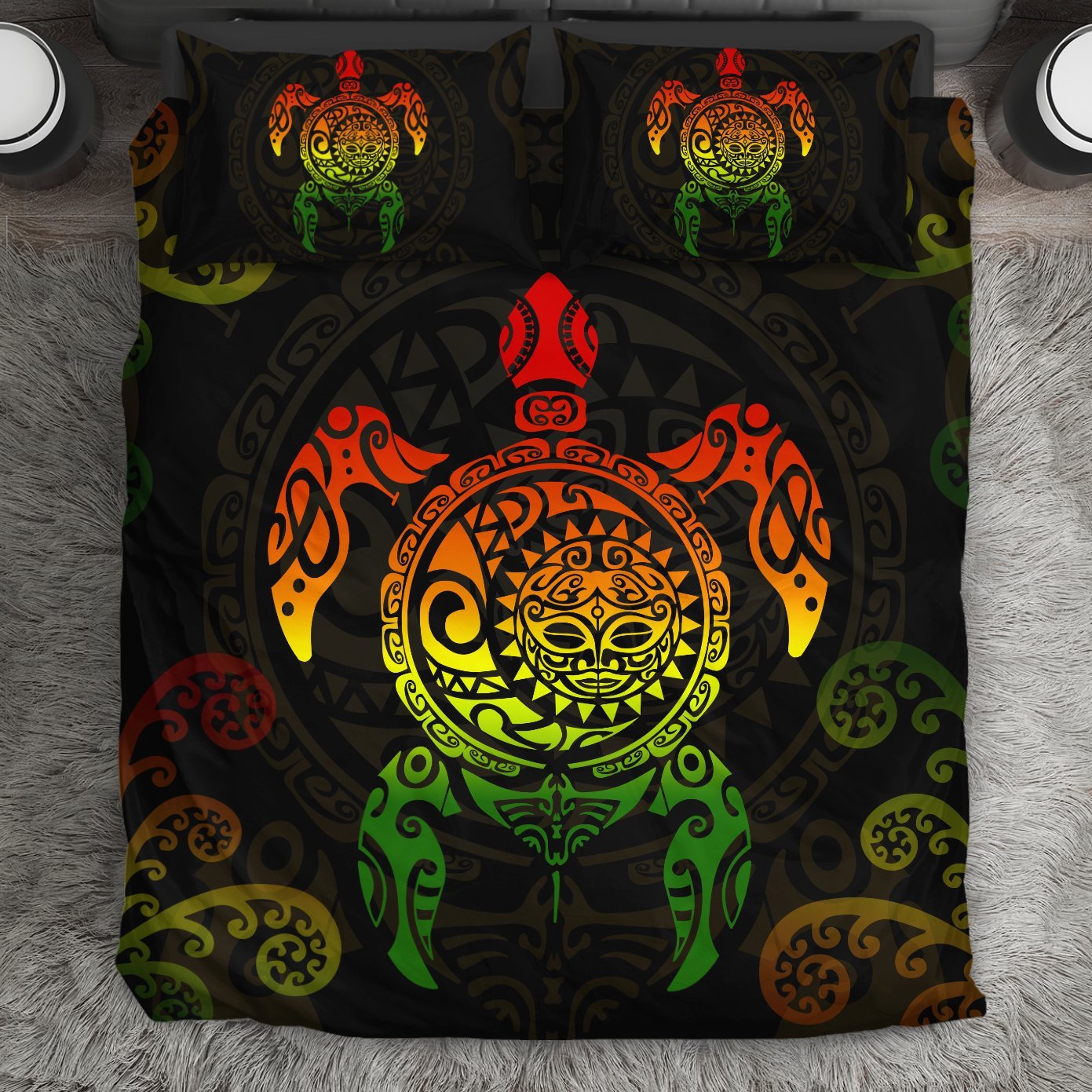 maori-turtle-bedding-set-koru-fern-rasta