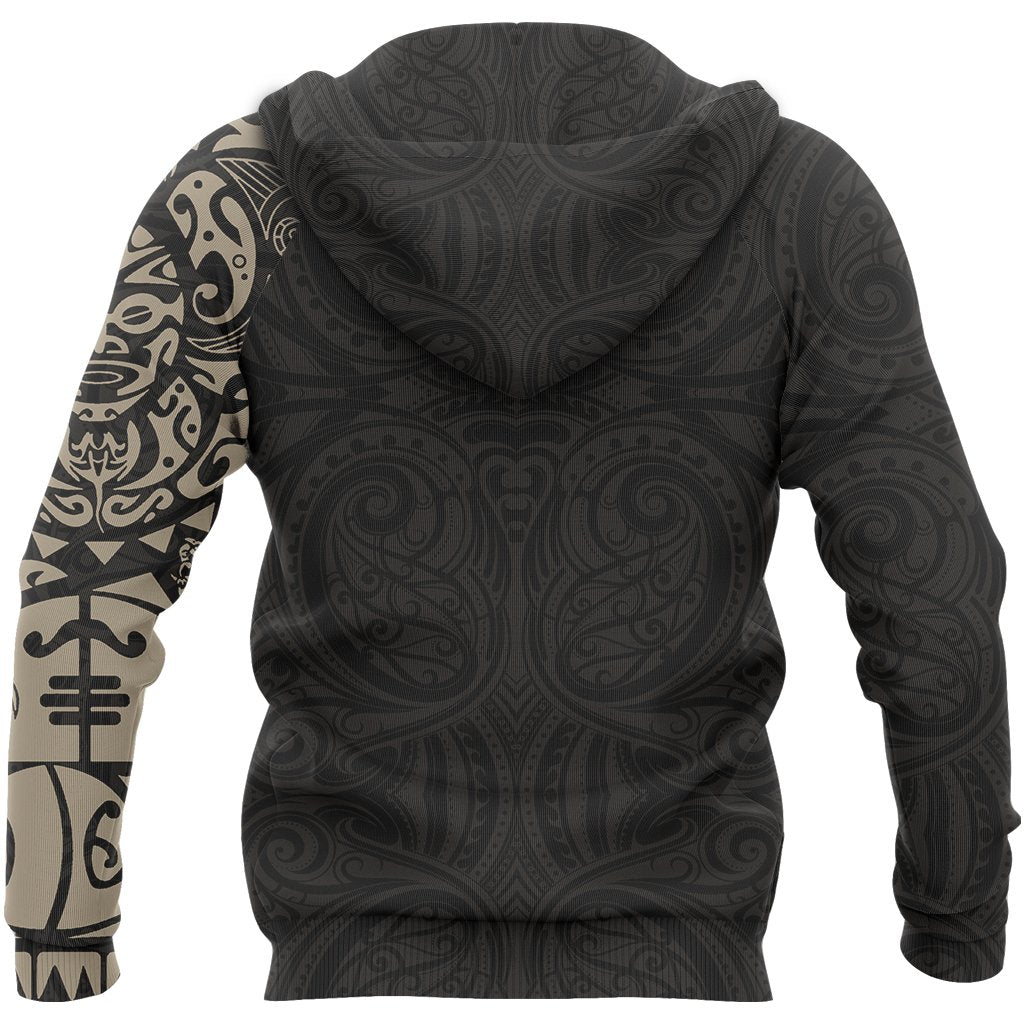 maori-tangaroa-tattoo-new-zealand-custom-hoodie-tan