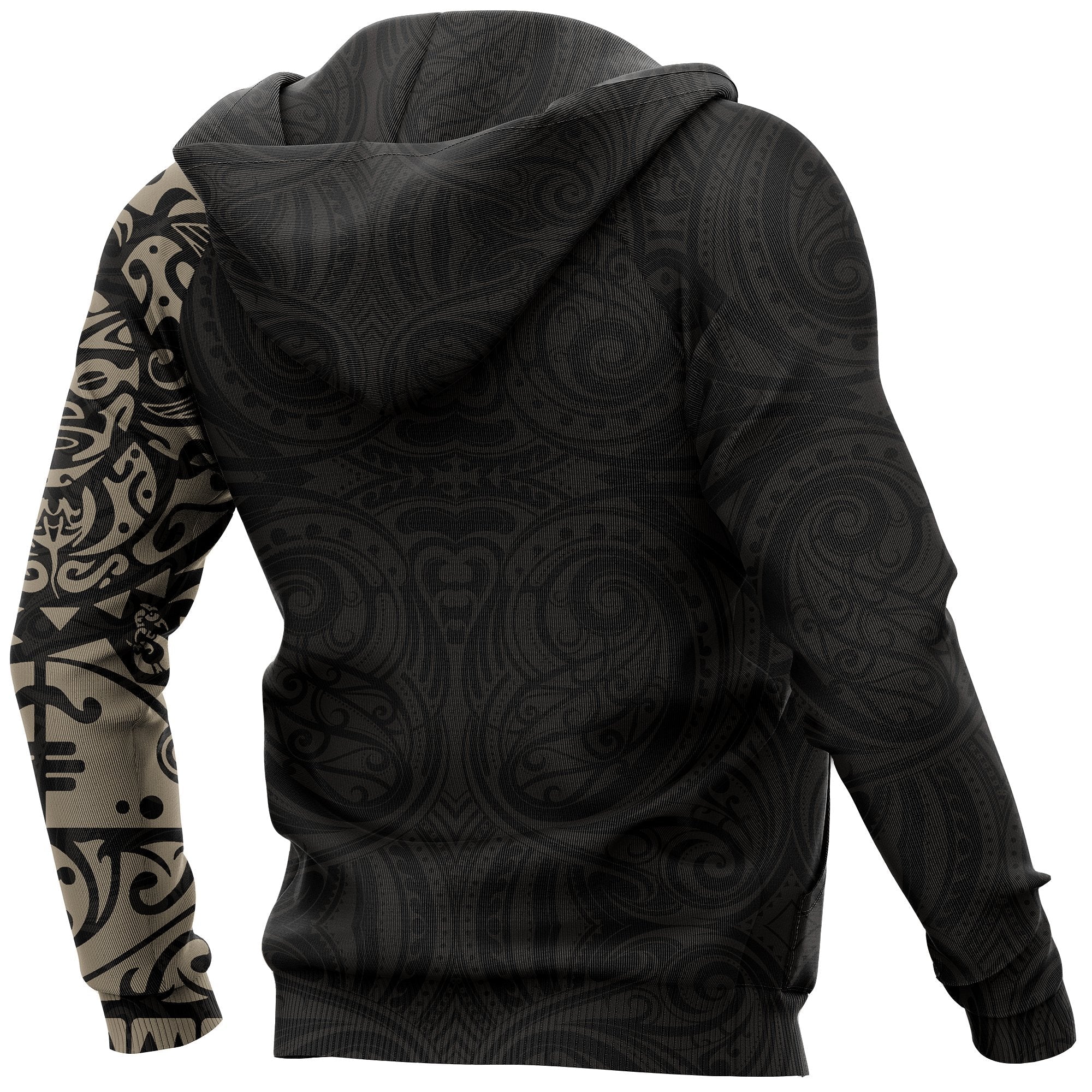 maori-tangaroa-tattoo-new-zealand-custom-hoodie-tan