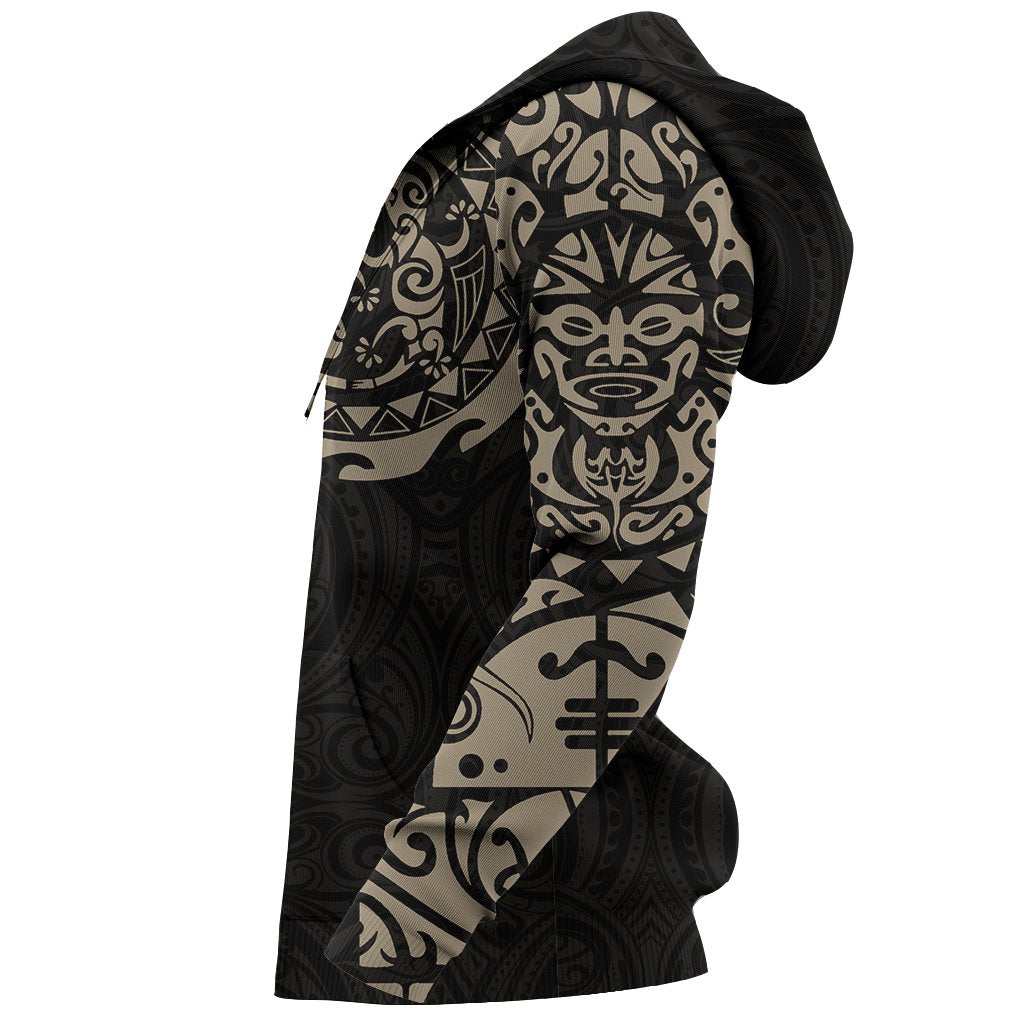 maori-tangaroa-tattoo-new-zealand-custom-hoodie-tan