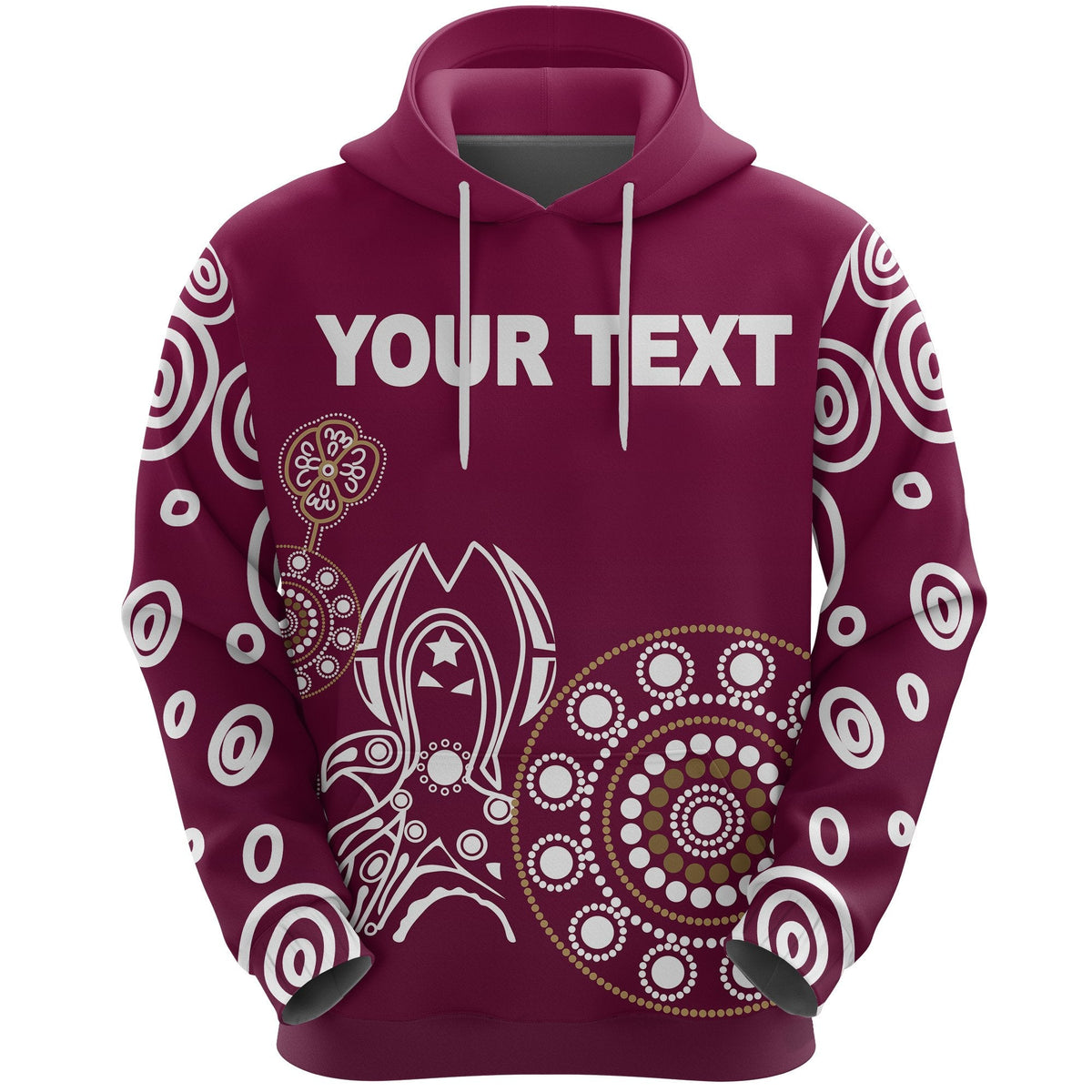 custom-personalised-queensland-hoodie-maroons-simple-indigenous