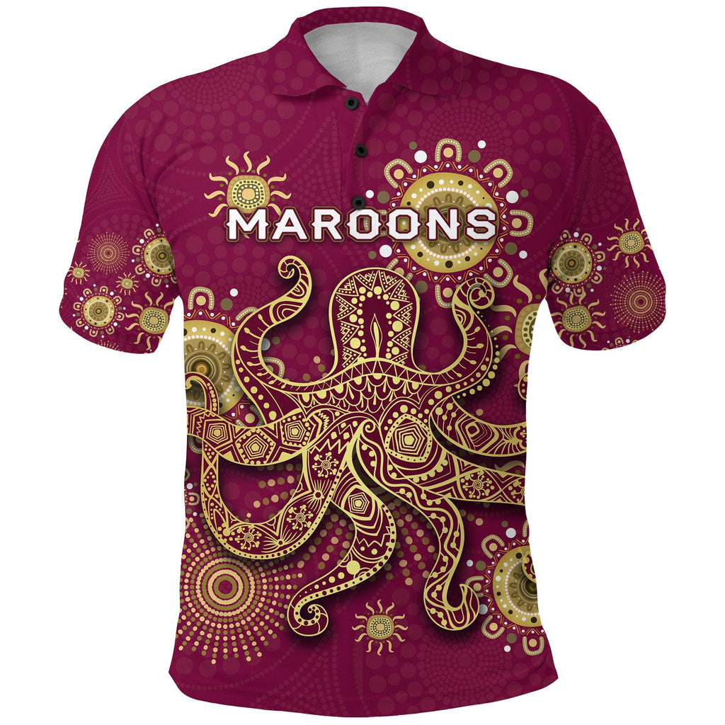 queensland-polo-shirt-maroons-indigenous