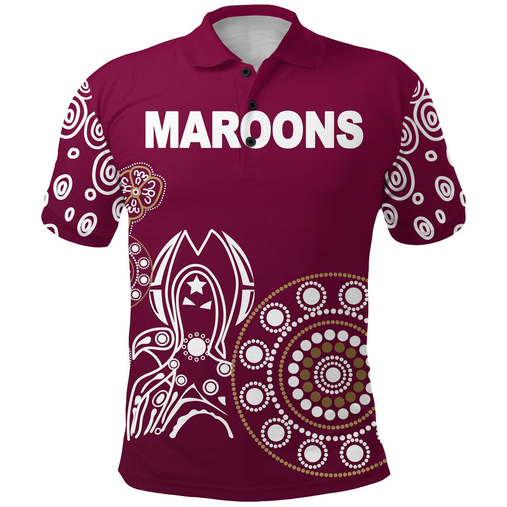 queensland-polo-shirt-maroons-simple-indigenous