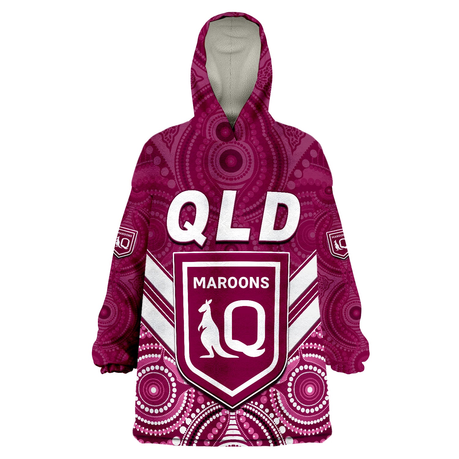 maroons-rugby-aboriginal-queensland-origin-wearable-blanket-hoodie