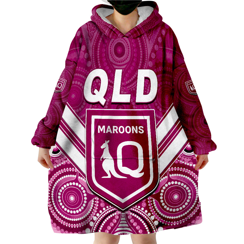 maroons-rugby-aboriginal-queensland-origin-wearable-blanket-hoodie