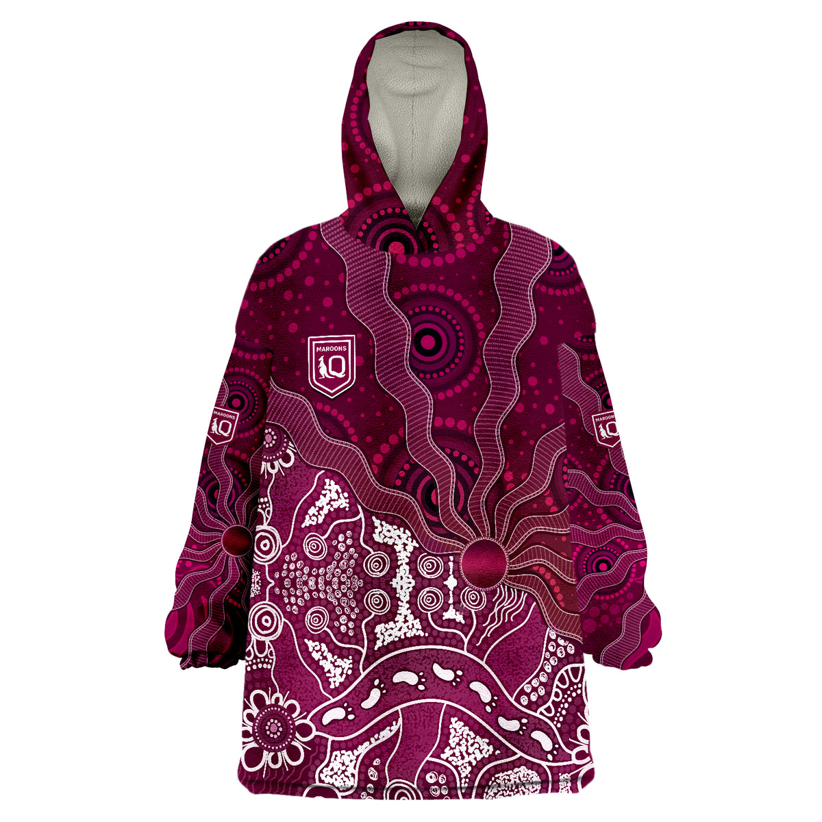 maroons-rugby-fascinated-aboriginal-queenslanders-wearable-blanket-hoodie