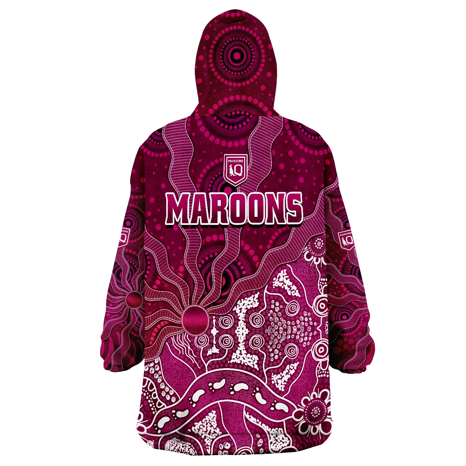 maroons-rugby-fascinated-aboriginal-queenslanders-wearable-blanket-hoodie