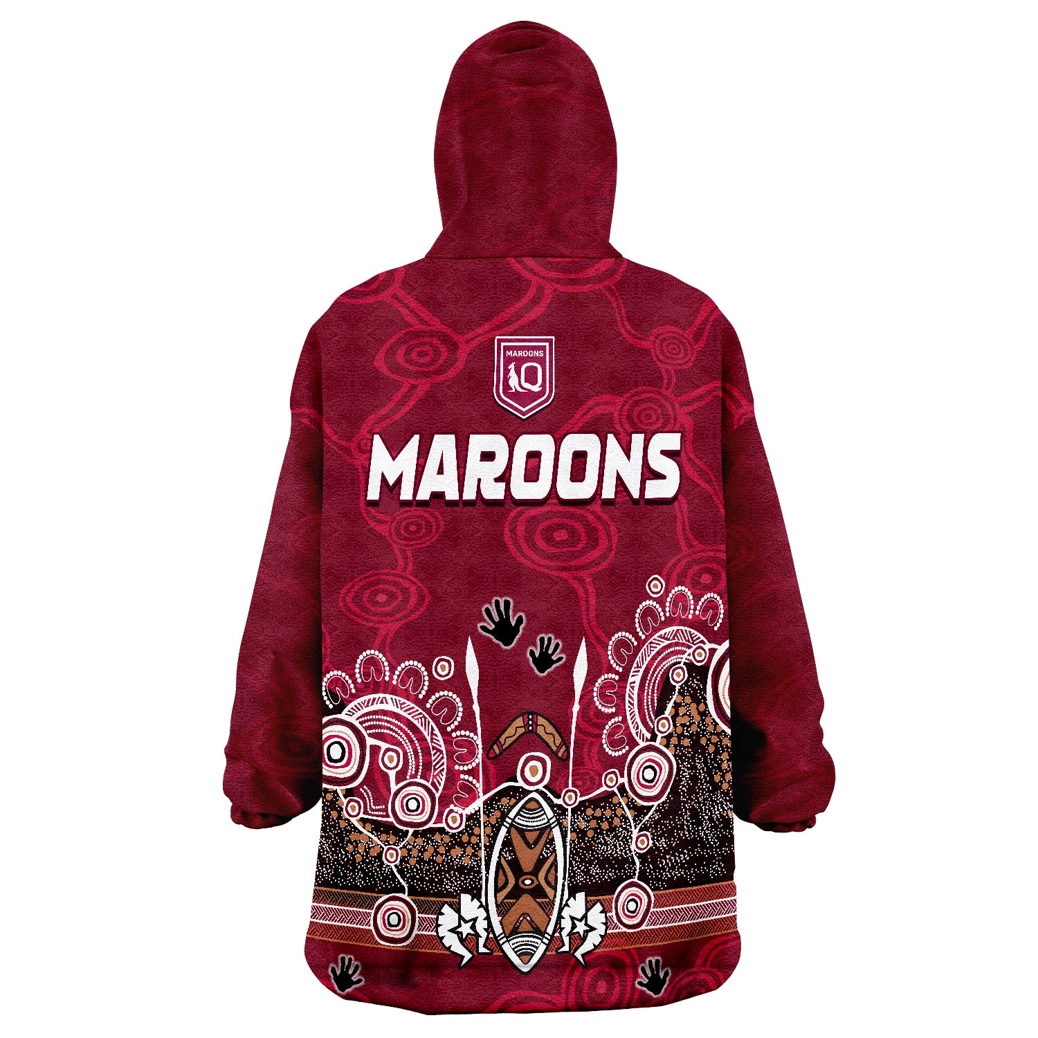 maroons-rugby-queensland-2022-aboriginal-wearable-blanket-hoodie