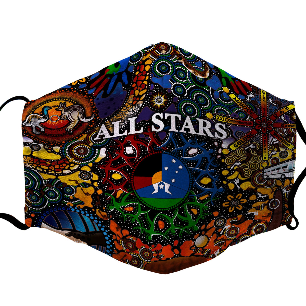 indigenous-all-stars-black-border-face-mask-2022-naidoc-week