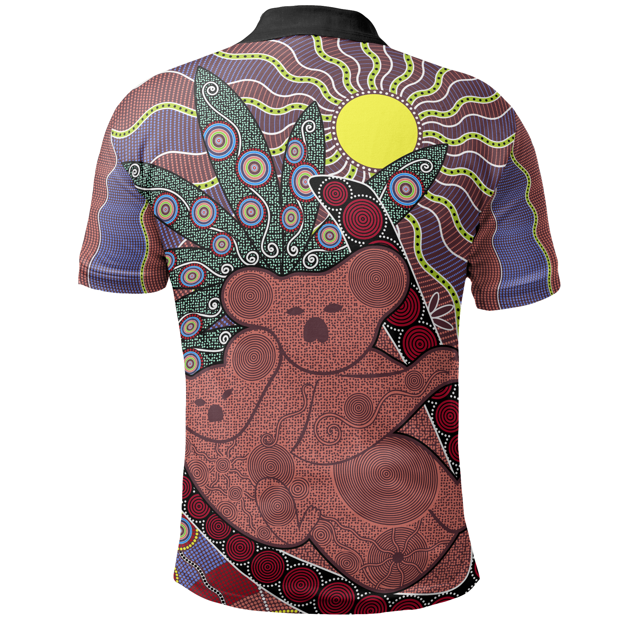 polo-shirt-koala-shirt-aboriginal-patterns-unisex