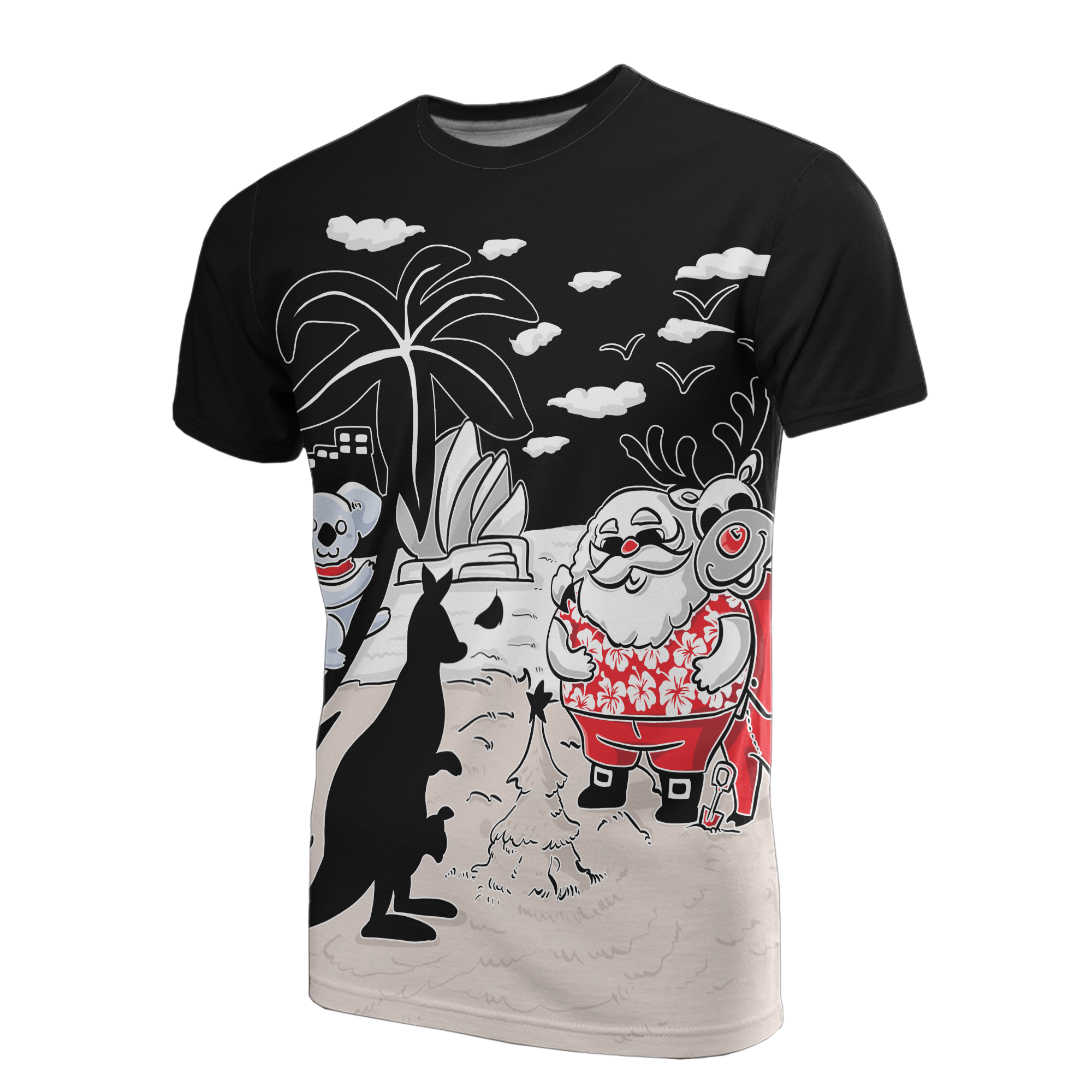 christmas-t-shirt-santa-claus-t-shirt-kangaroo-ver03-unisex