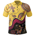 aboriginal-polo-shirt-indigenous-animals-life-art