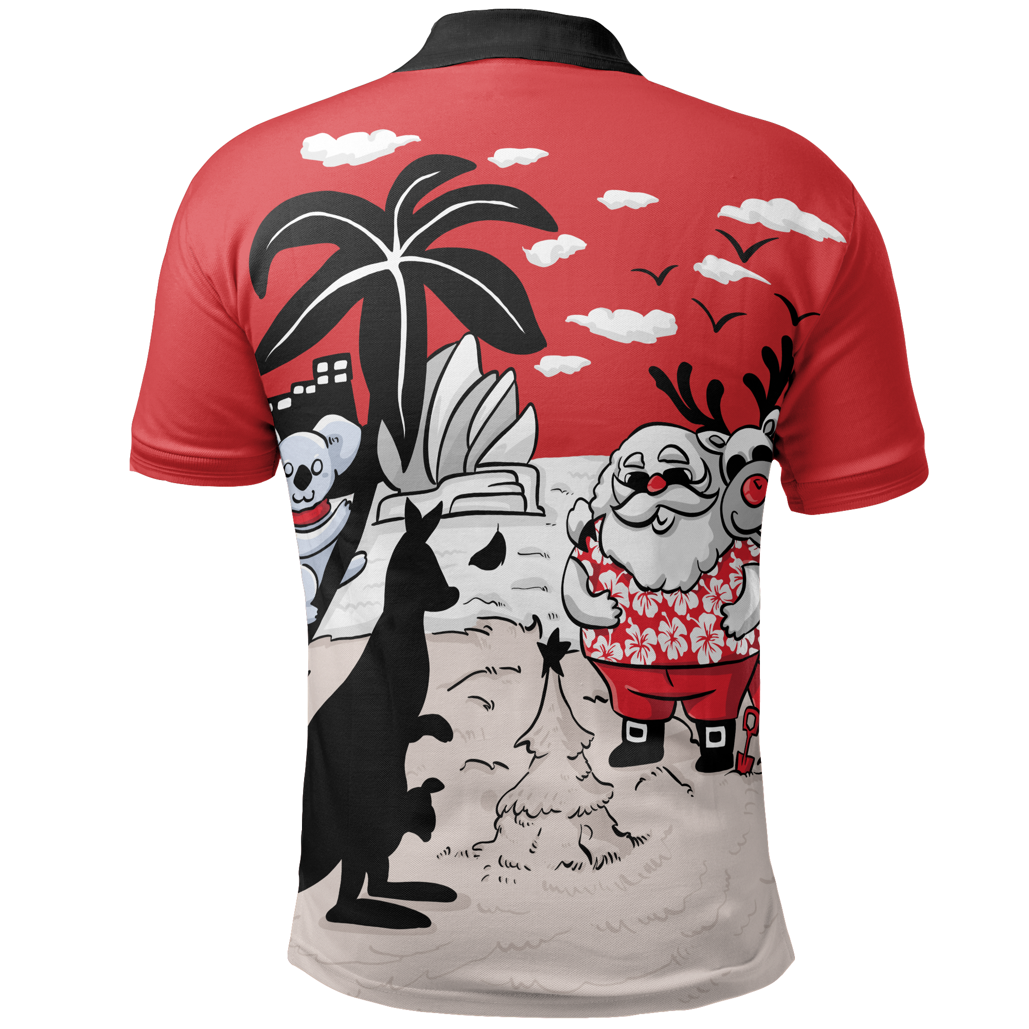 christmas-polo-shirt-santa-claus-shirt-kangaroo-ver02-unisex
