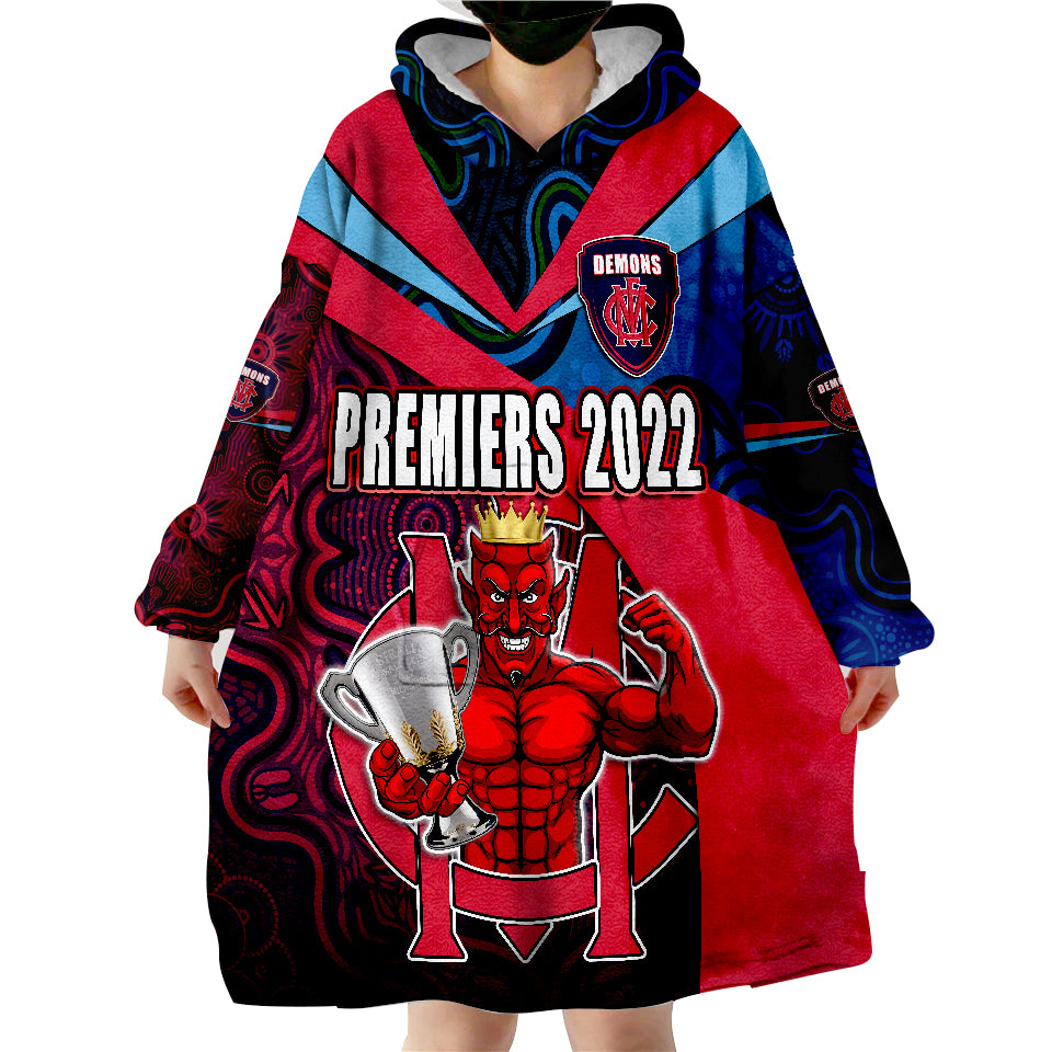melbourne-football-2022-premiers-demons-indigenous-style-wearable-blanket-hoodie