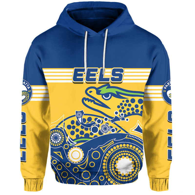 custom-personalised-eels-rugby-hoodie-aboriginal-simple