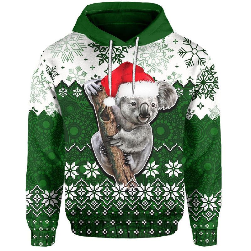 aboriginal-christmas-2022-koala-hoodie-green-style