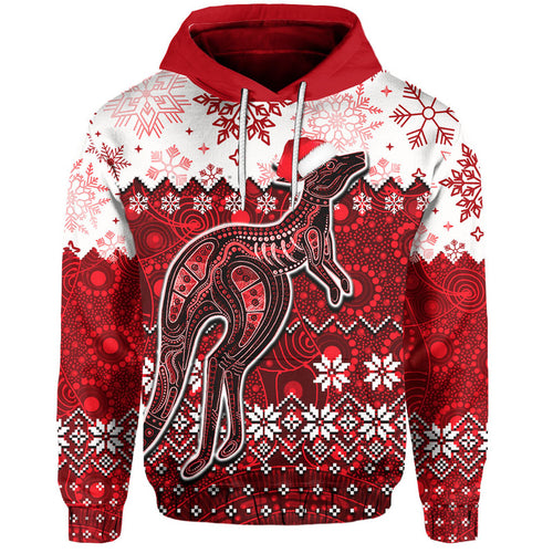aboriginal-christmas-2022-kangaroo-hoodie-red-style