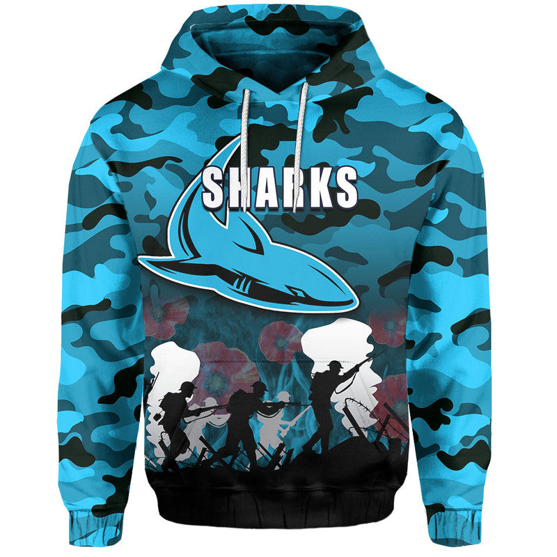custom-personalised-nrl-anzac-day-hoodie-sharks-army-style