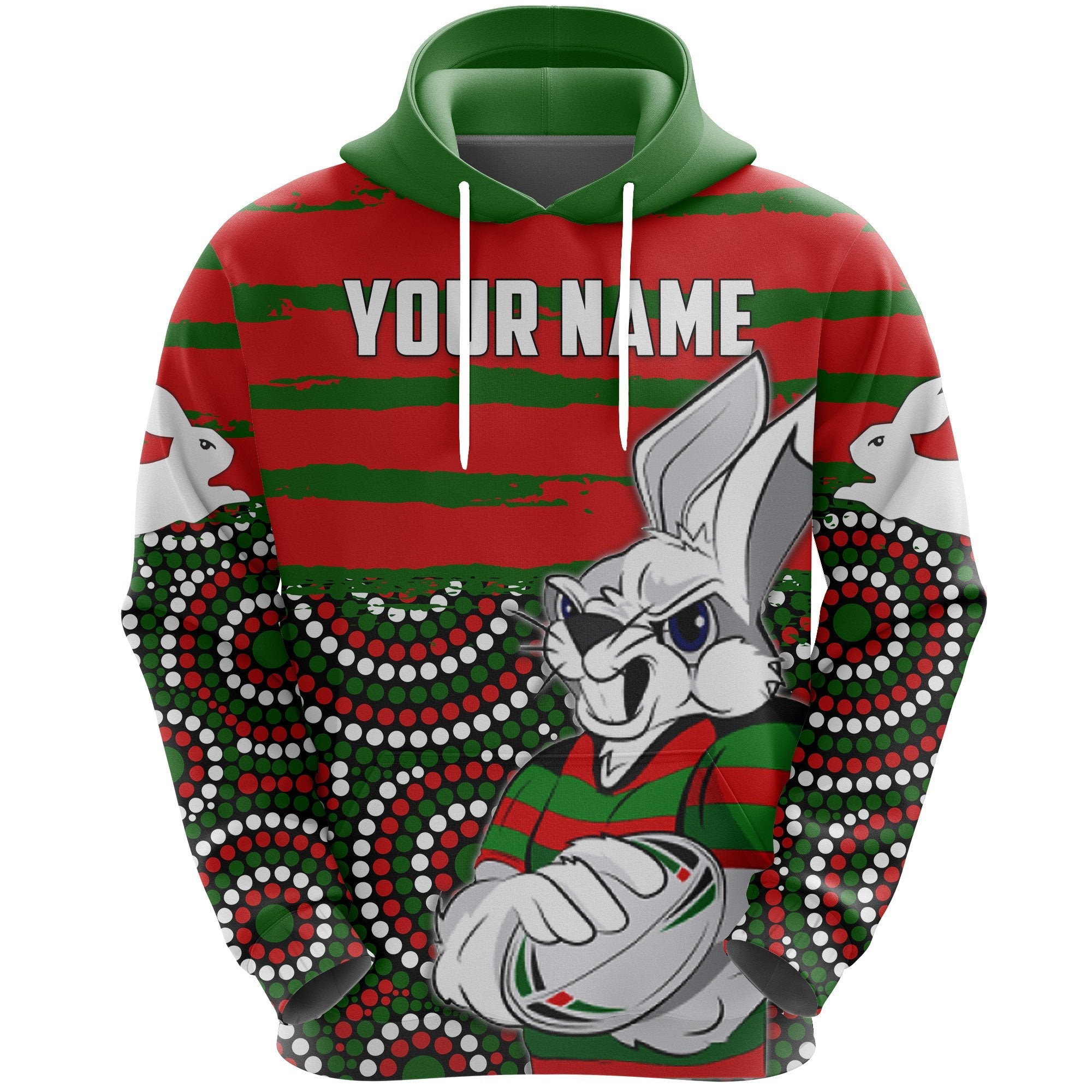custom-personalised-australia-rabbitohs-indigenous-rugby-hoodie-rabbit-cartoon