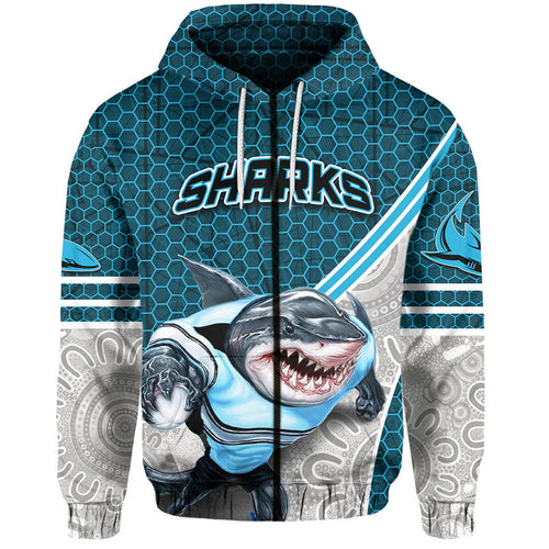 custom-personalised-sharks-rugby-hoodie-mix-aboriginal-simple
