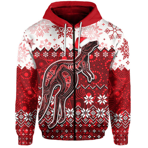 aboriginal-christmas-2022-kangaroo-hoodie-red-style