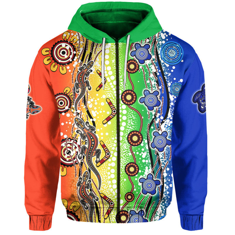 custom-personalised-naidoc-aboriginal-lizard-and-turtle-hoodie