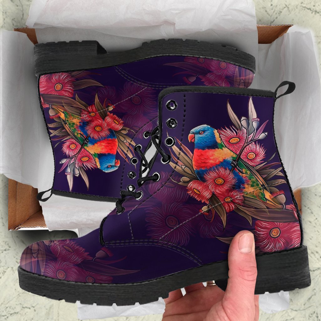 leather-boots-kookaburra-shoes-waratah-flower-unisex