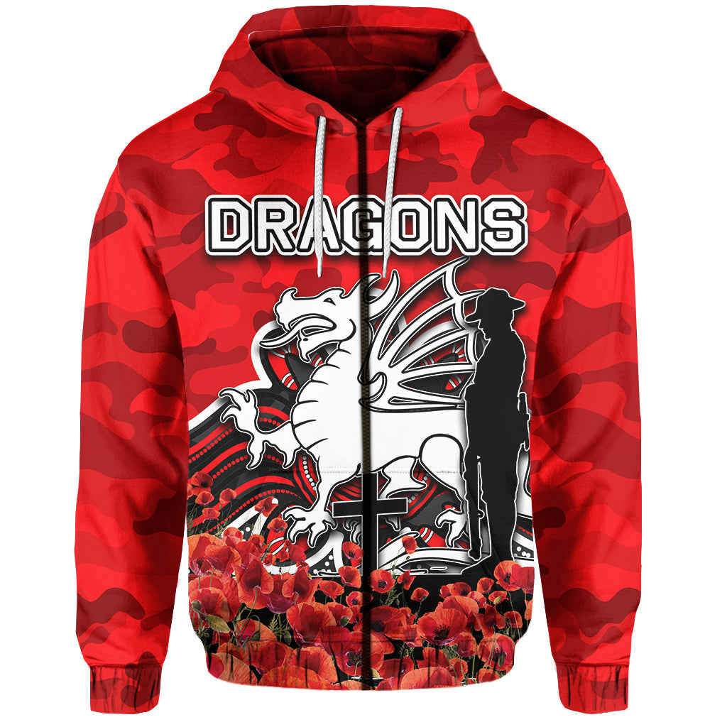 st-george-dragons-hoodie-anzac-day-poppy-flowers-with-army-patterns