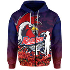 sydney-roosters-hoodie-anzac-day-poppy-flowers-with-army-patterns