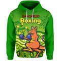 (Custom Personalised) Kangaroo Boxing Hoodie Aboriginal