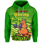 (Custom Personalised) Kangaroo Boxing Hoodie Aboriginal