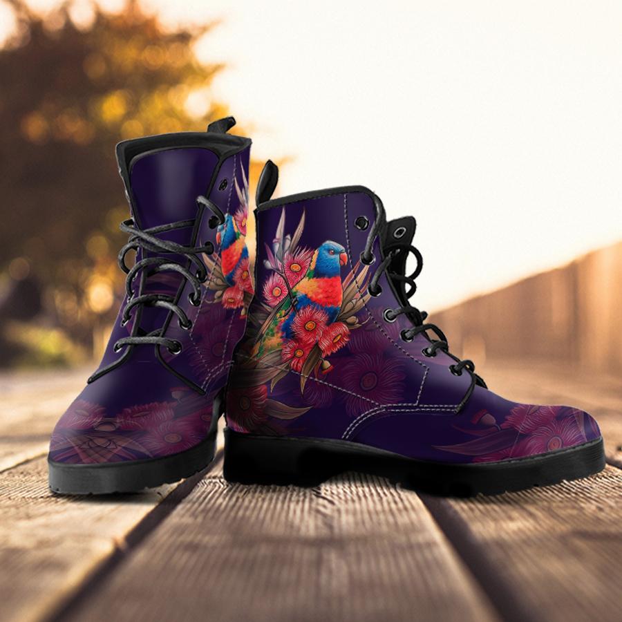 leather-boots-kookaburra-shoes-waratah-flower-unisex