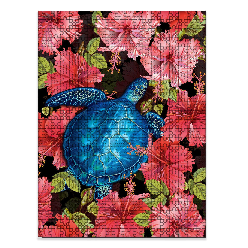turtle-jigsaw-puzzle-hibiscus-turtle