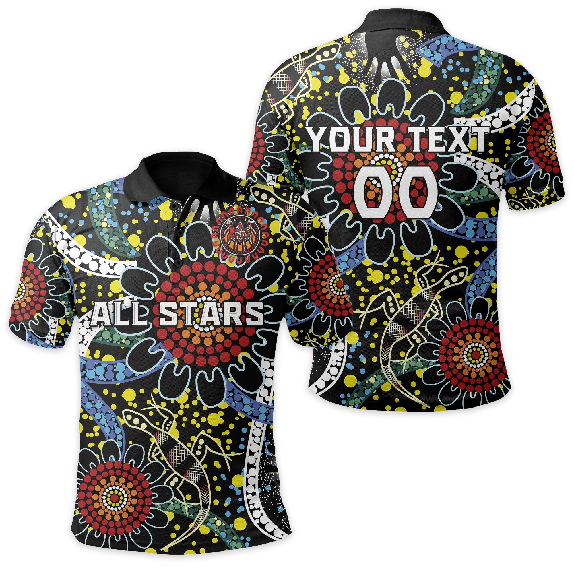 custom-personalised-australia-indigenous-rugby-polo-shirt-all-stars-sporty-style-custom-text-and-number