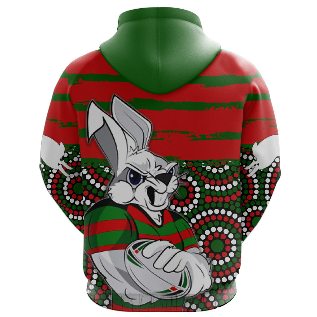 custom-personalised-australia-rabbitohs-indigenous-rugby-hoodie-rabbit-cartoon