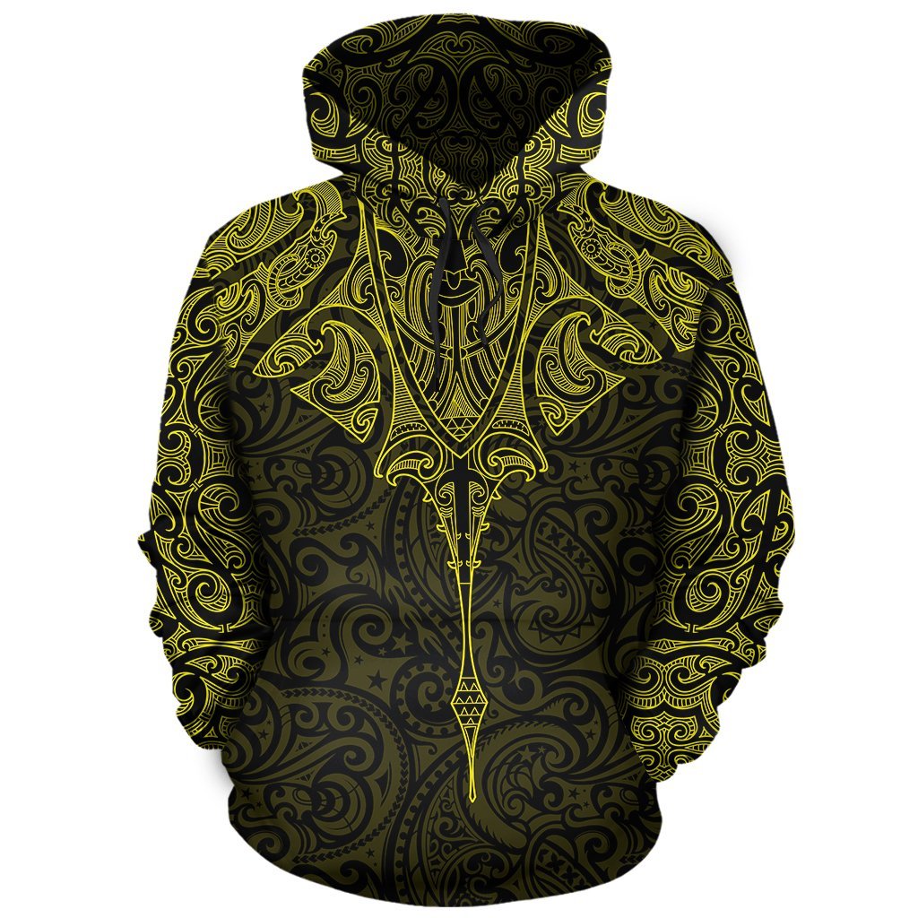 new-zealand-hoodie-manta-maori-ta-moko-yellow