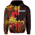 custom-personalisedaboriginal-platypus-zip-hoodie-dot-patterns-style-no-2