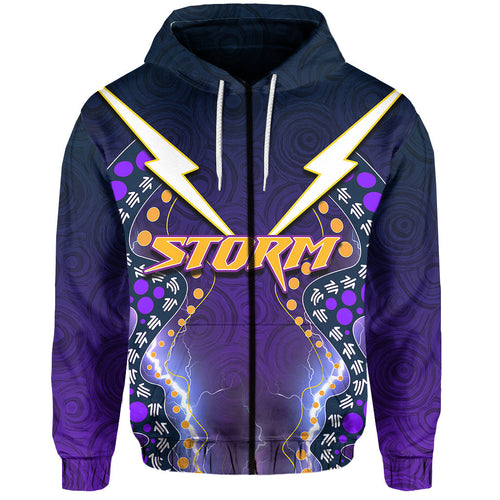 custom-personalised-melbourne-storm-zip-hoodie-aboriginal-circles-patterns