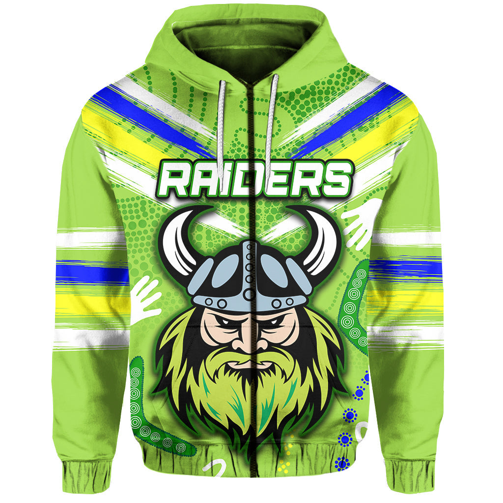 custom-personalised-raiders-zip-hoodie-aboriginal-simple