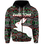 custom-personalised-south-sydney-rabbitohs-zip-hoodie-aboriginal-patterns