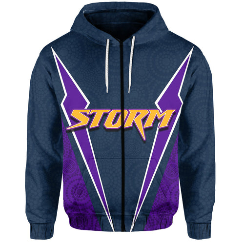 custom-personalisedmelbourne-storm-zip-hoodie-aboriginal-dot-circles-patterns