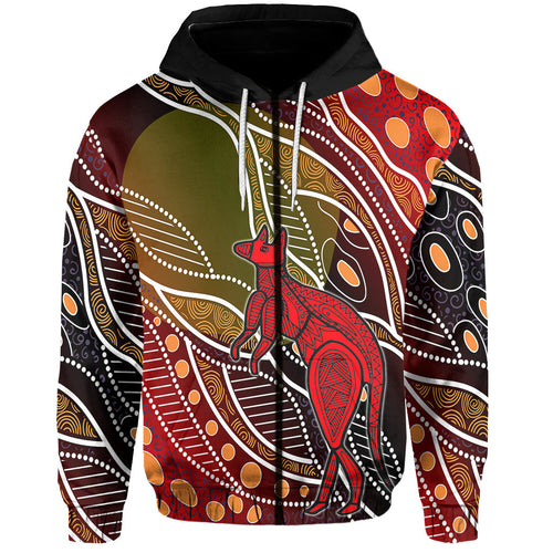 custom-personalised-aboriginal-zip-hoodie-kangaroo-australia-lt6